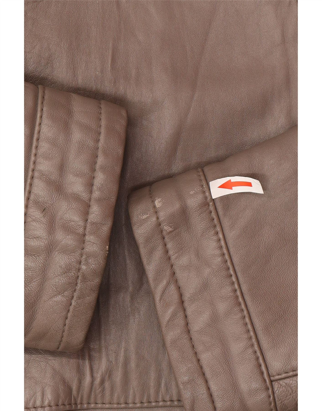 Vintage męska kurtka skórzana UK 40 duża brązowa