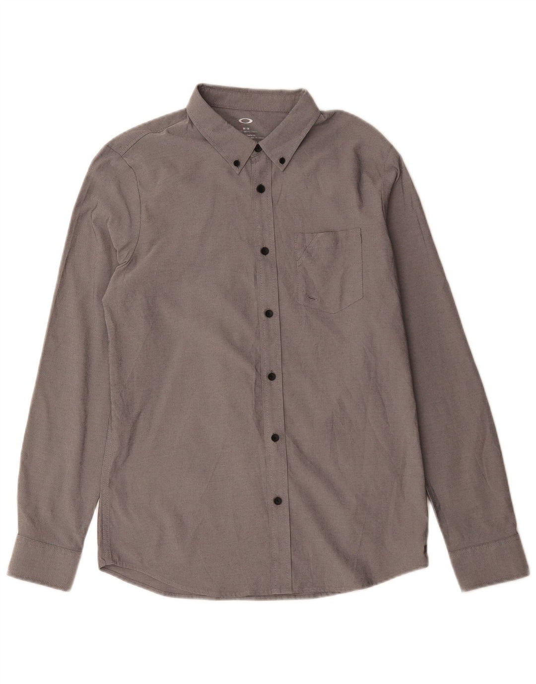 Koszula męska Oakley Slim Fit, średnioszara, poliestrowa