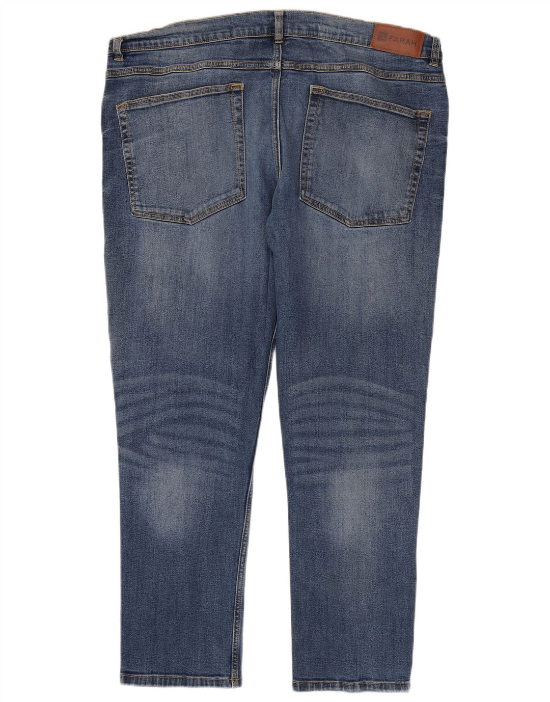 Męskie jeansy slim fit Farah W40 L30 Niebieskie bawełniane