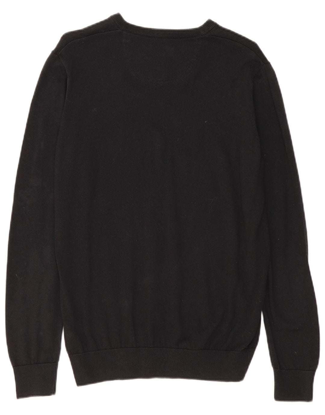 Lacoste Męski sweter z dekoltem w kształcie litery V, rozmiar 5, duży, czarny, bawełniany