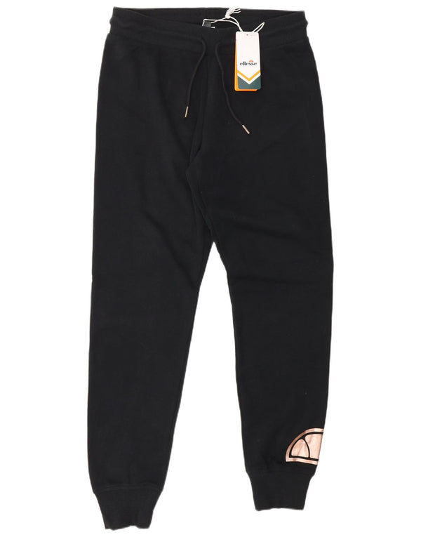 Damskie spodnie dresowe Ellesse Graphic Joggers UK 10 Small Black Cotton