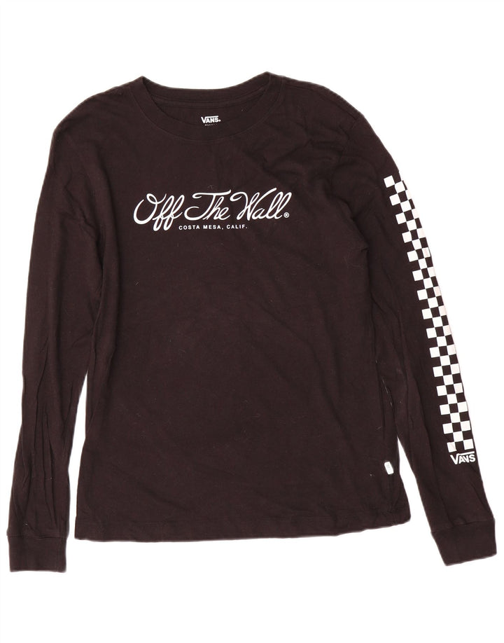 Damski top VANS Graphic z długim rękawem, UK 10, mały, czarny