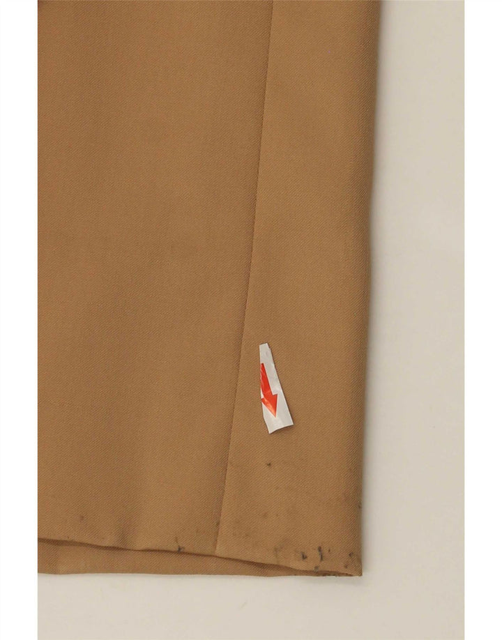 Vintage męski garnitur zapinany na 2 guziki UK 38 Medium W36 L29 beżowy