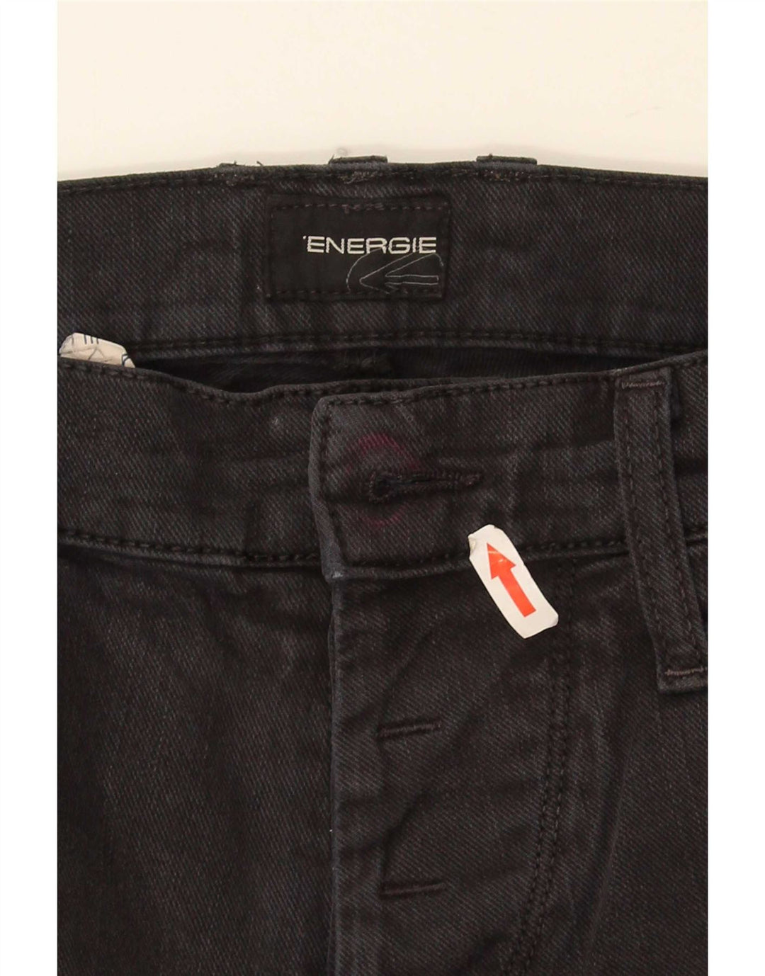 Damskie jeansy Energie Slim W32 L36 Czarna bawełna