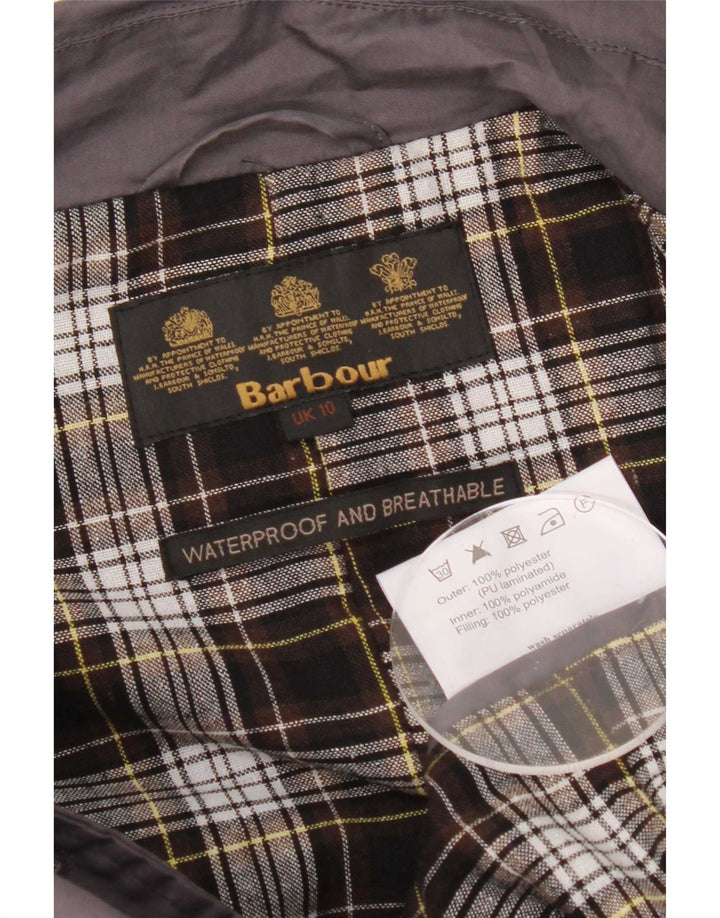 Damski trencz oversize Barbour UK 10, mały, granatowy, poliester