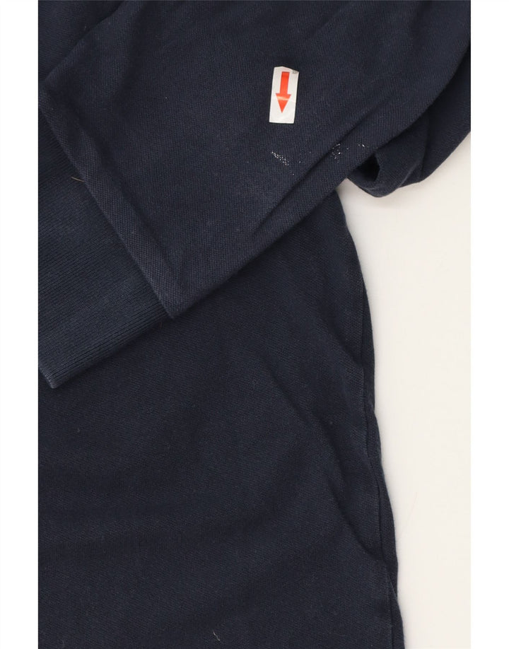 Męska koszulka polo slim fit z długim rękawem HUGO BOSS, kolor średni granatowy
