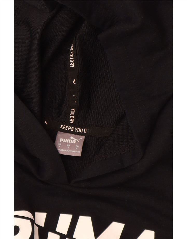 Damski sweter Puma z grafiką, oversize, UK 10, mały, czarny poliester