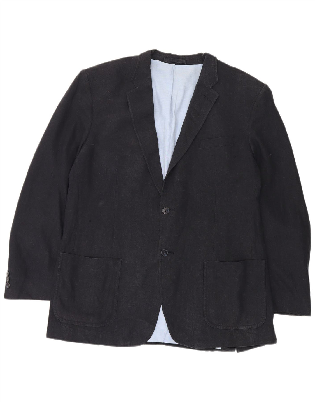 Marks & Spencer Męska marynarka zapinana na 2 guziki UK 44 XL Granatowo-len