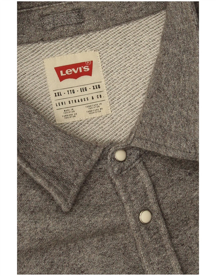 Męska koszula flanelowa Levi's 2XL, szara bawełna
