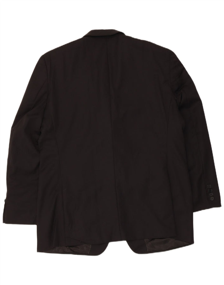 Dkny Męska marynarka zapinana na 2 guziki UK 44 2XL Czarna wełna
