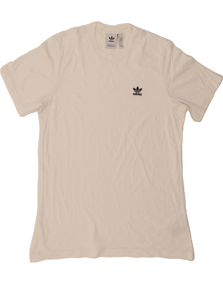 ADIDAS Mens T-Shirt Top Large White Cotton Vintage Adidas and Second-Hand Adidas from Messina Hembry 