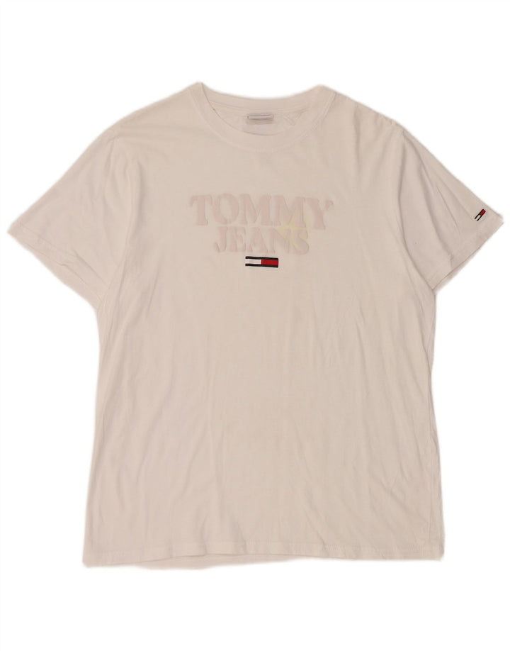 Damska koszulka graficzna Tommy Hilfiger Top UK 14 Medium White