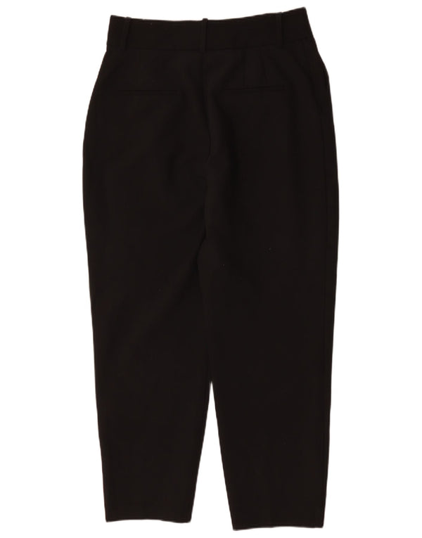 Damskie spodnie chino z wysokim stanem, duże W30 L27, Zara, czarne