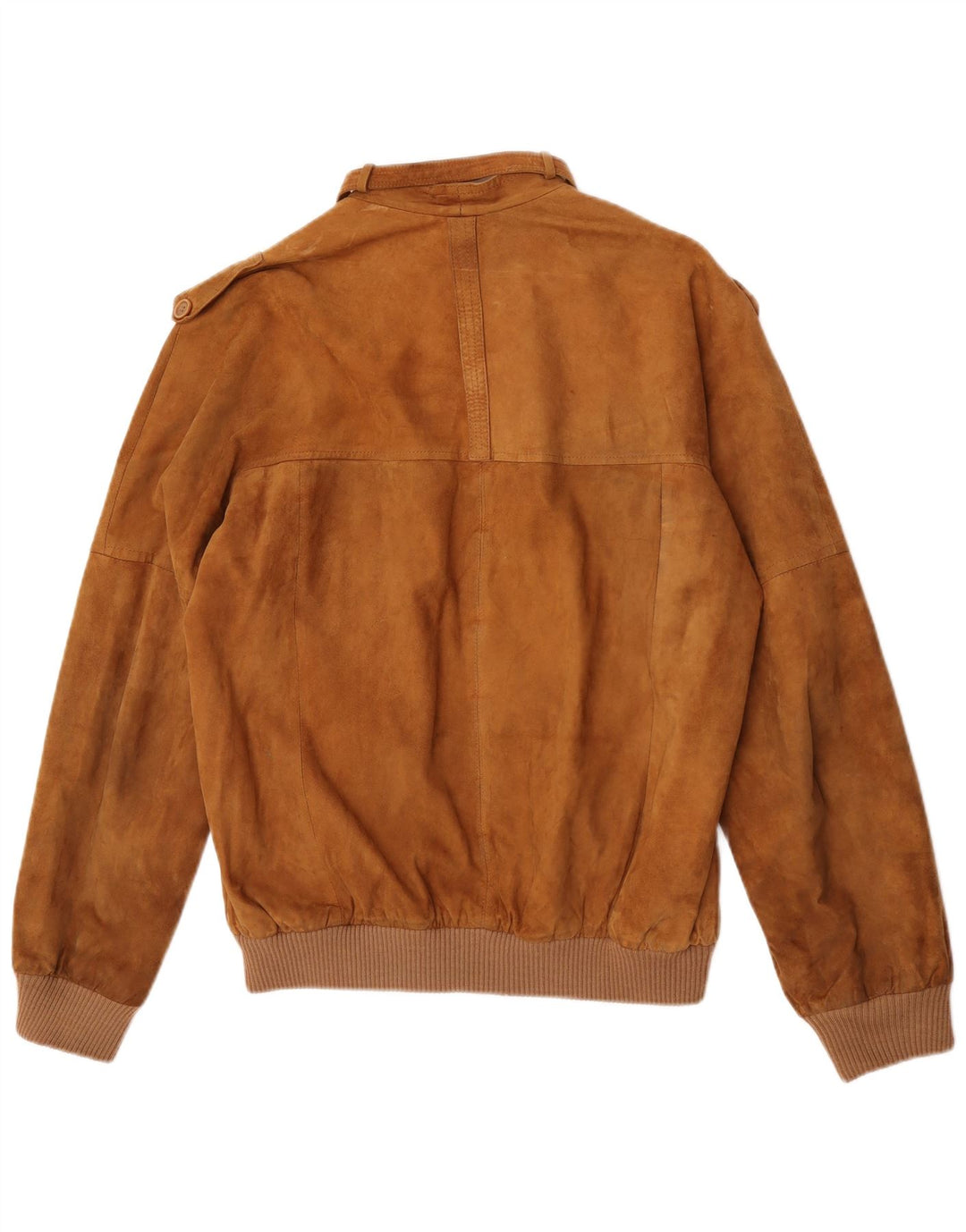 Vintage męska zamszowa kurtka bomber IT 50 duża beżowa skóra