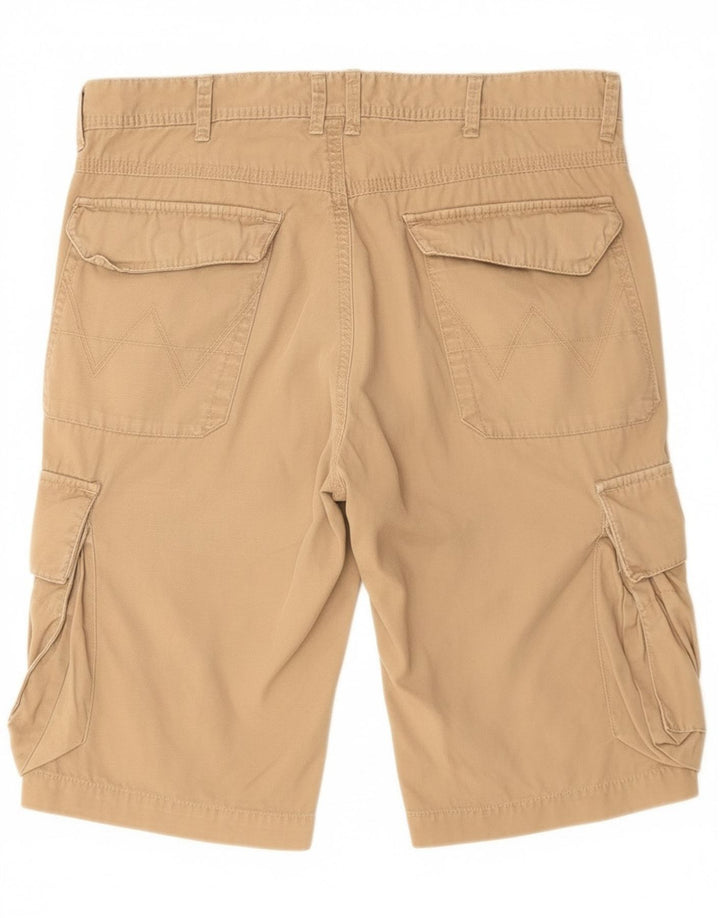 Męskie spodenki cargo Wrangler W34, duże, brązowe, bawełniane
