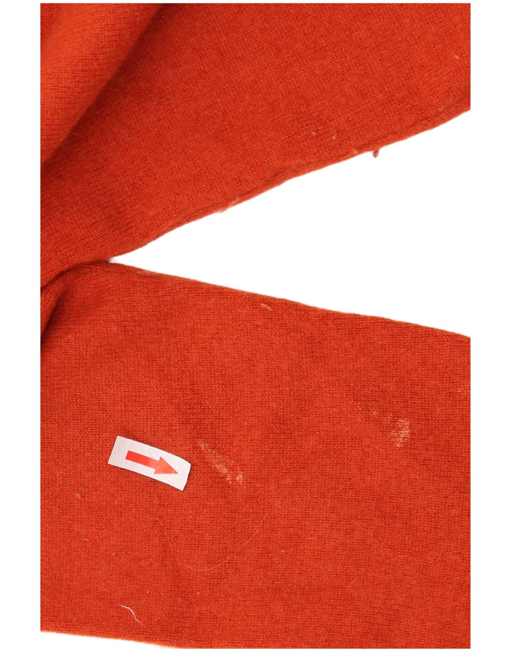 Damski sweter z golfem Hobbs, UK 16, duży, pomarańczowy, wełniany