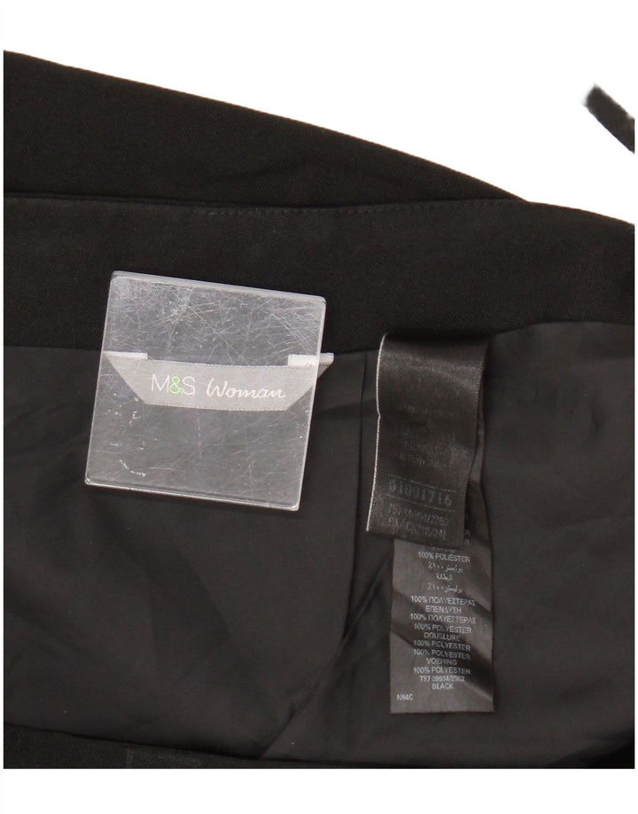 Marks & Spencer Damska spódnica ołówkowa UK 18 XL W34 Czarny poliester