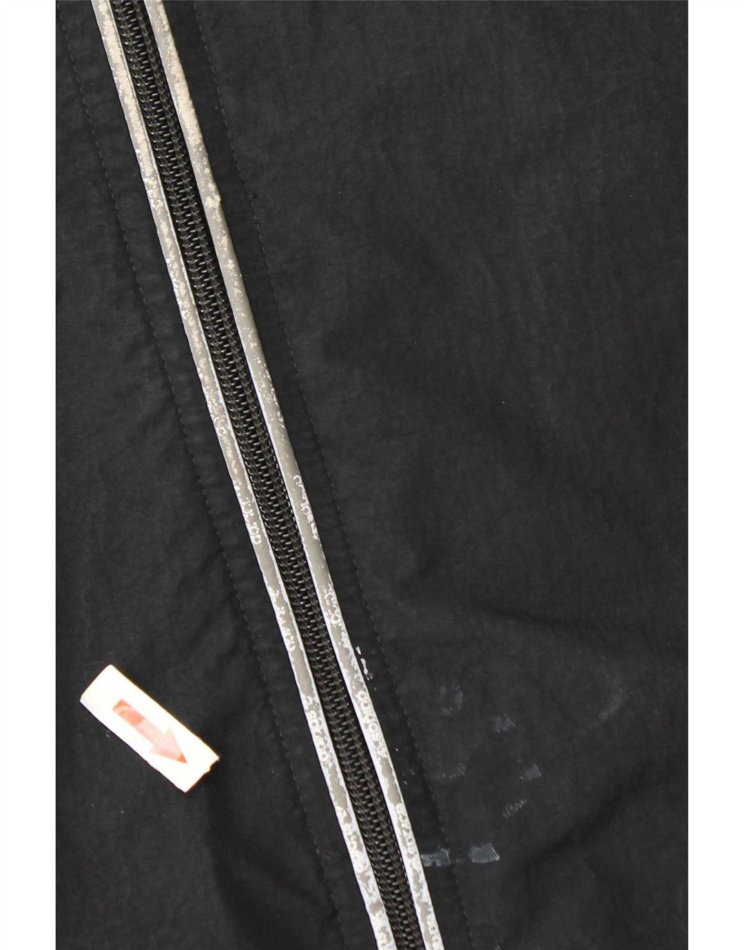 Męska kurtka przeciwdeszczowa Adidas z kapturem UK 38 Średni szary nylon z blokami kolorów