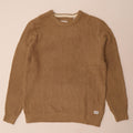 JACK & JONES Męski sweter z okrągłym dekoltem 2XL Brązowy akryl