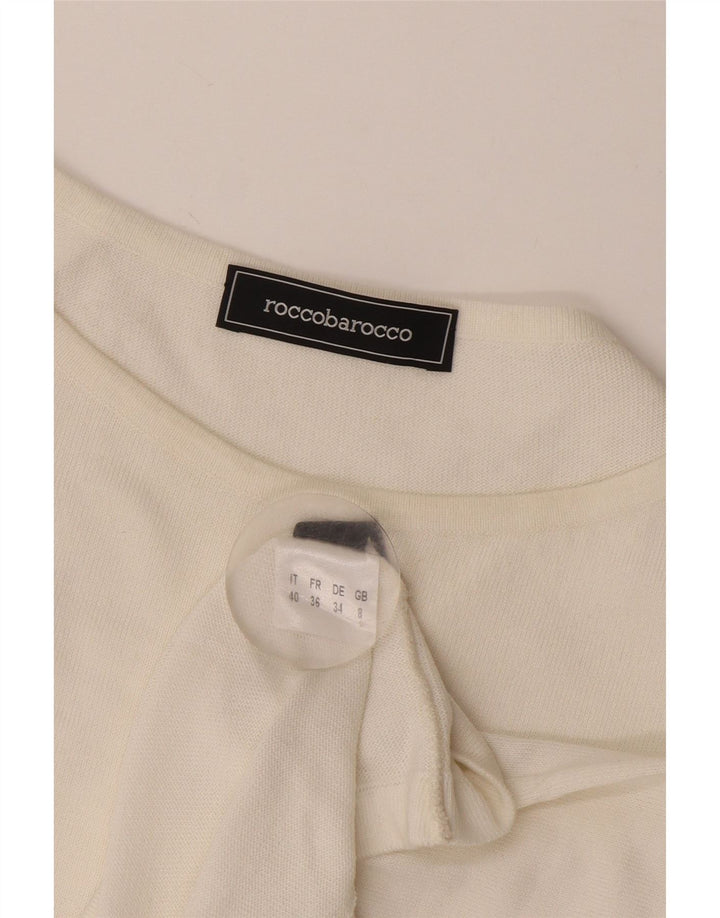 Damska bluzka Roccobarocco Crop Top UK 8 Small White