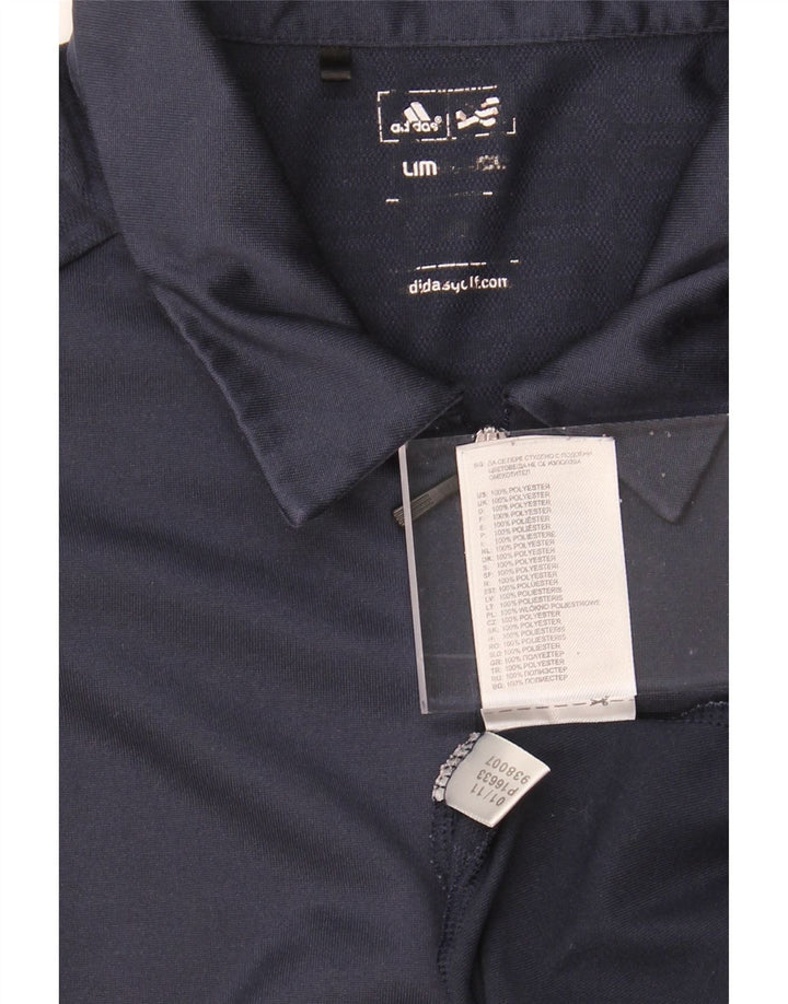 ADIDAS Mens Climacool Polo Shirt Medium Navy Blue
