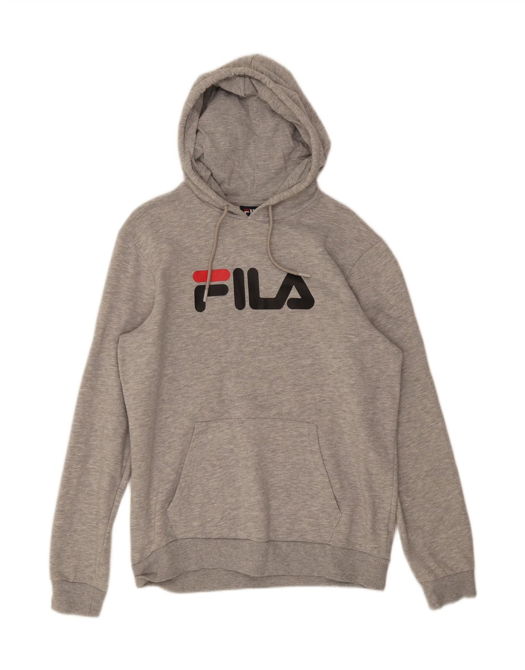 Męski sweter z kapturem Fila, średnioszary, bawełniany