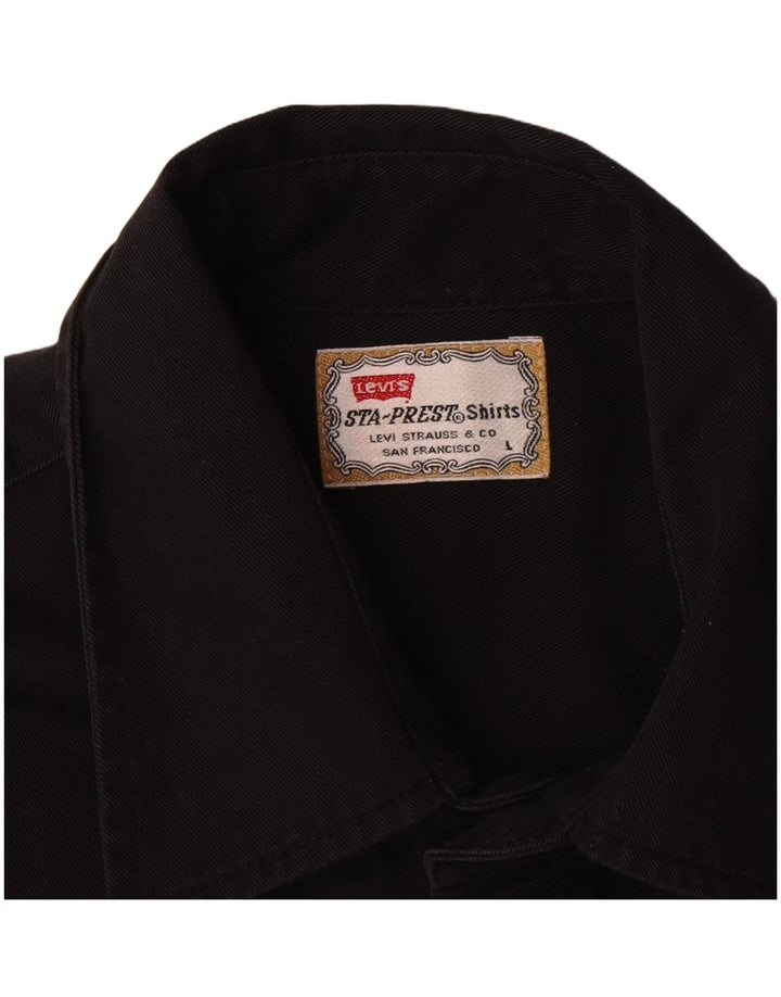 Koszula męska Levi's, duża, czarna, bawełniana