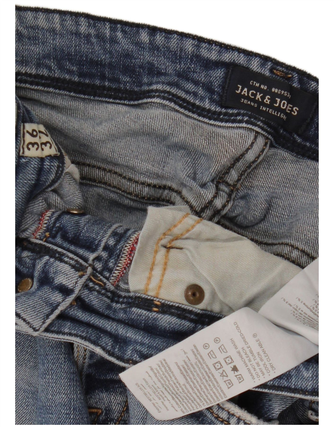 Męskie spodenki jeansowe JACK & JONES W36, duże, niebieskie, bawełniane