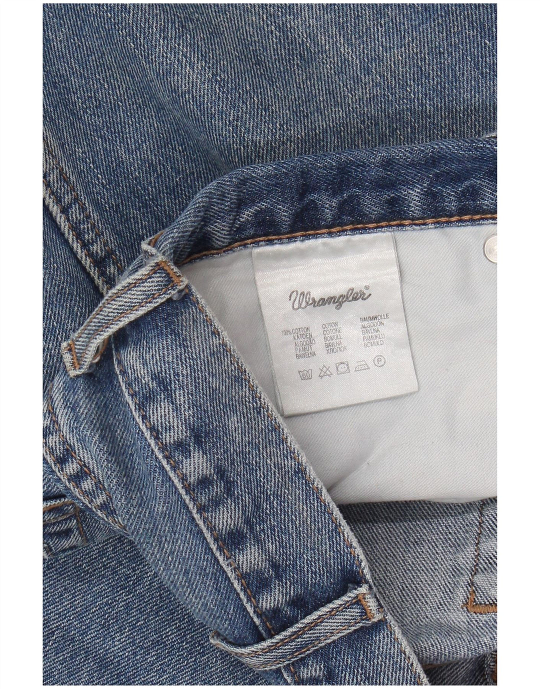 Męskie proste jeansy WRANGLER W40 L32, niebieskie, bawełniane