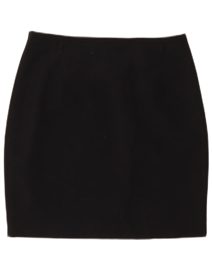 Marks & Spencer Damska spódnica mini UK 12 Medium W30 Czarny poliester