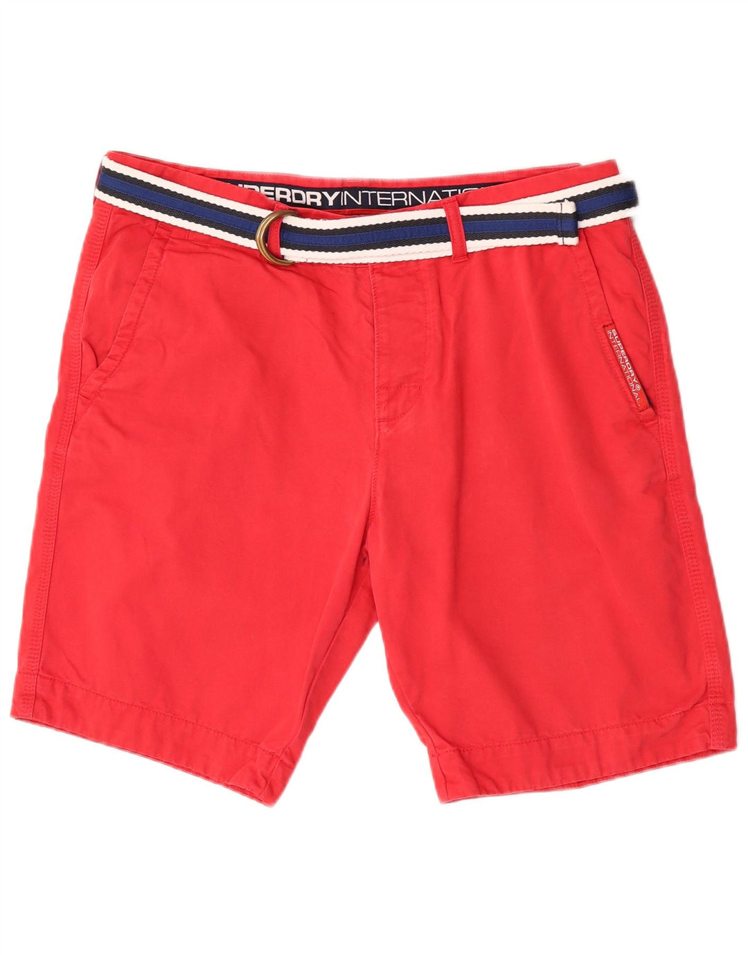 Męskie spodenki chino Superdry XL W36, czerwone, bawełniane