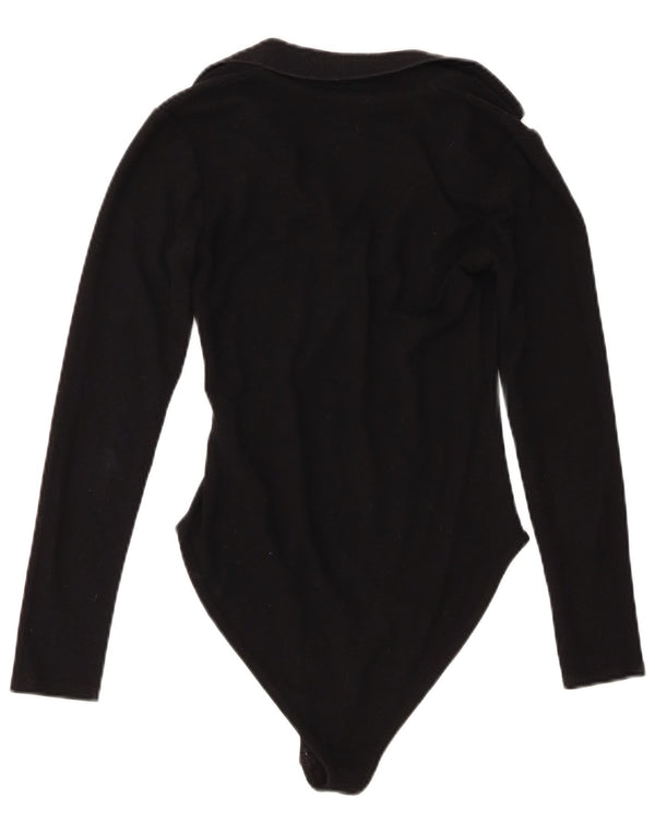 Damskie body polo Zara UK 12, średni czarny poliester