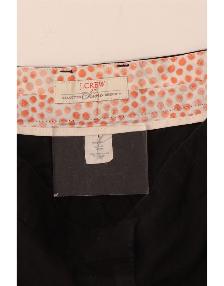 Damskie spodenki J. Crew Broken In Chino US 6 Medium W32, czarna bawełna