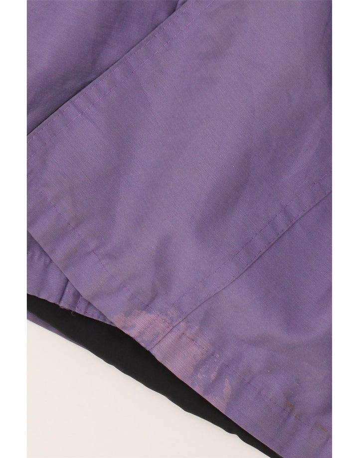 Vintage damski płaszcz oversize UK 18 XL fioletowy