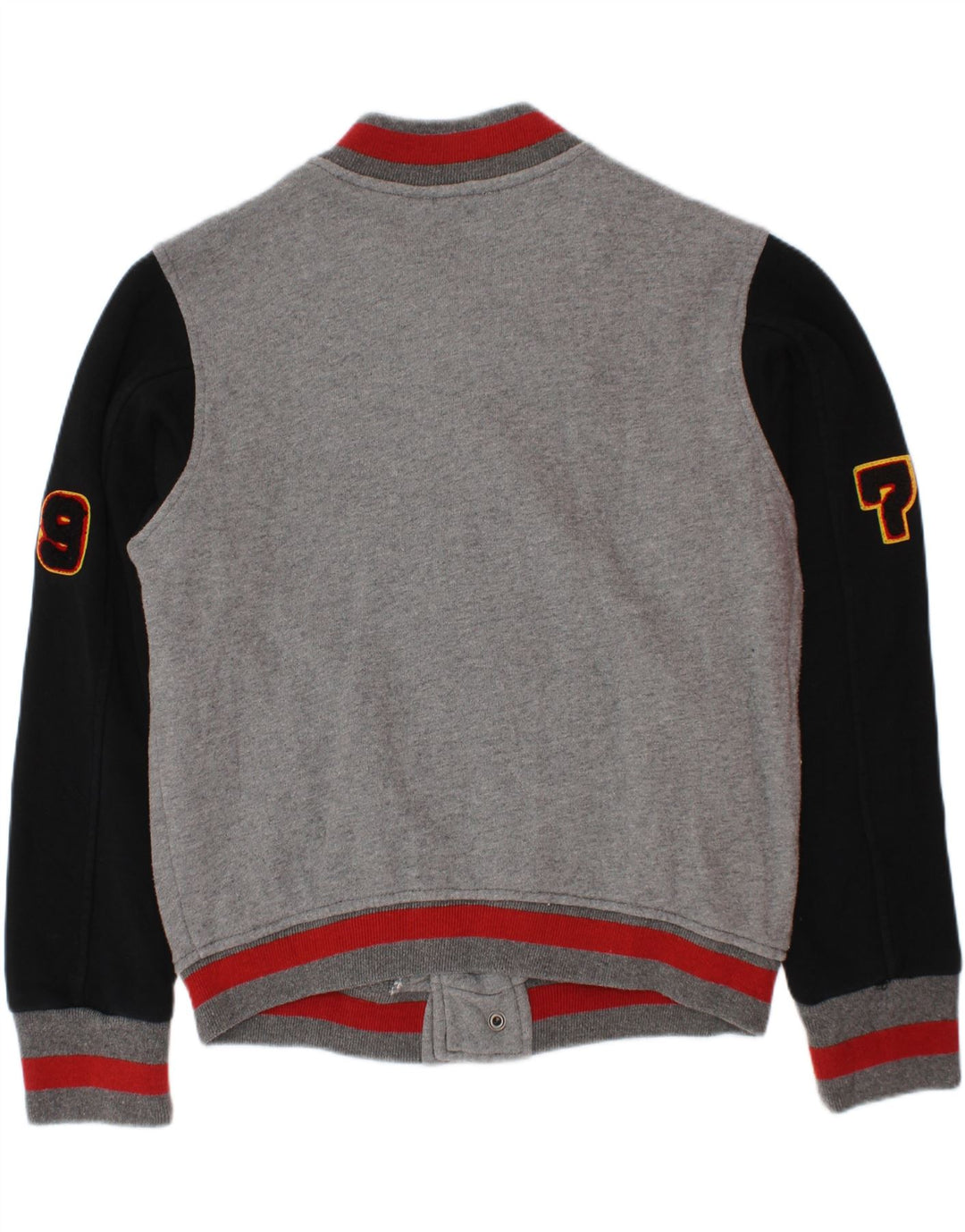 Chłopięca kurtka Diesel z grafiką, 7-8 lat, szara, z blokami kolorów