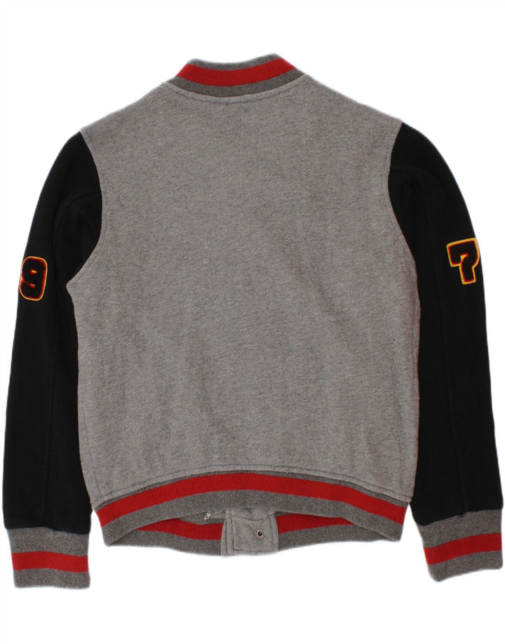 Chłopięca kurtka Diesel z grafiką, 7-8 lat, szara, z blokami kolorów