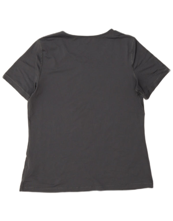 T-shirt damski Nike Dri Fit Top UK 16, duży, szary poliester