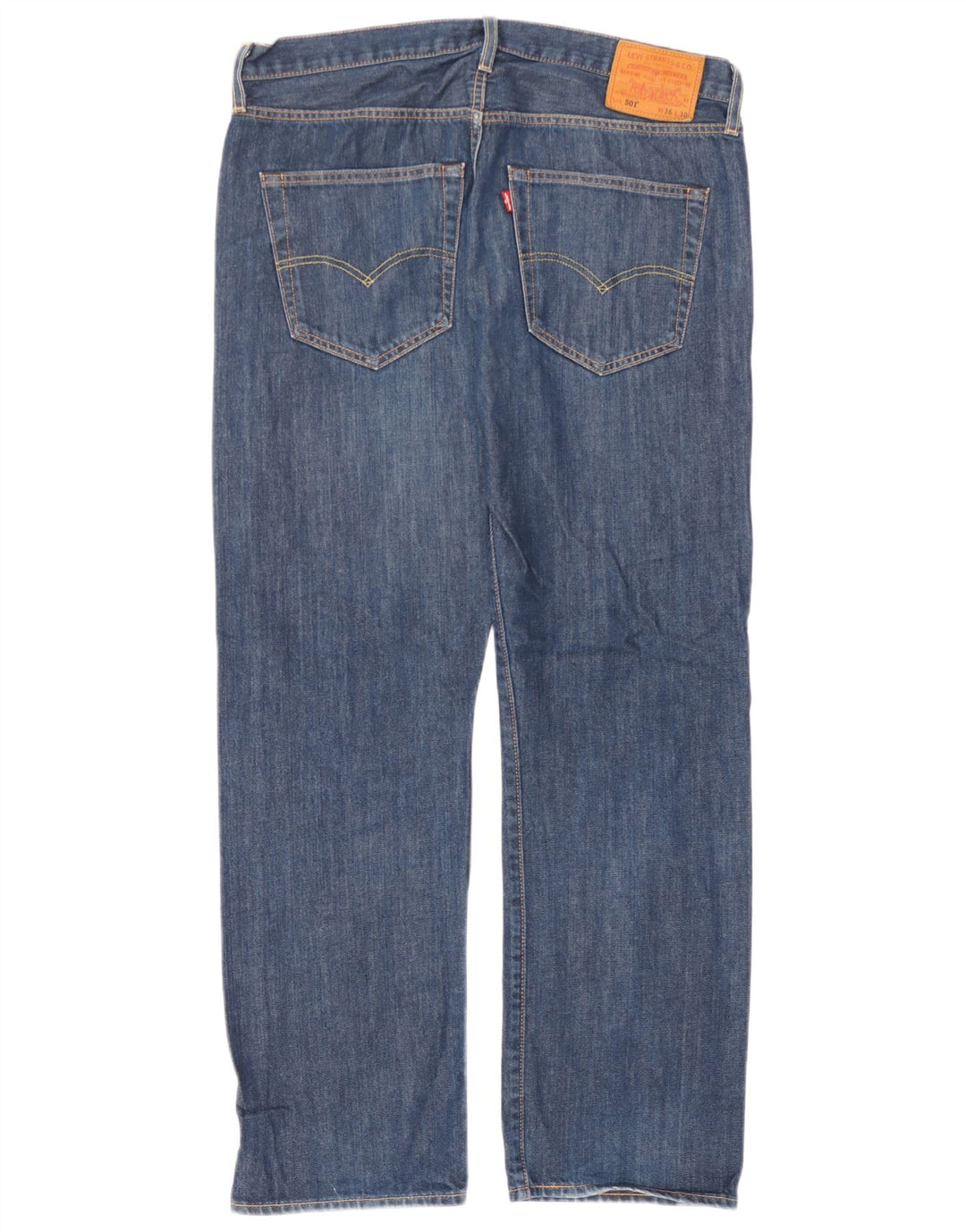 Męskie jeansy Levi's 501 Straight W36 L30 Niebieskie bawełniane