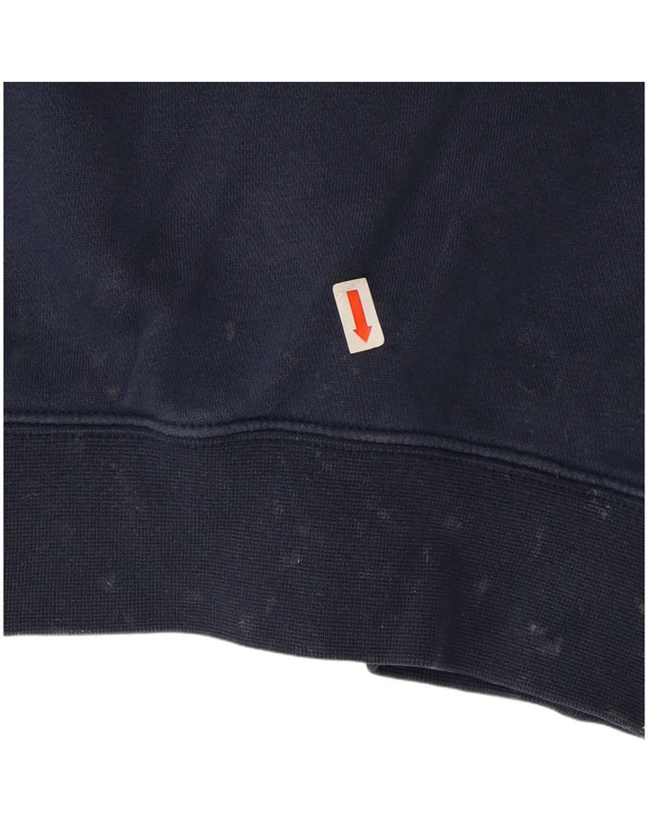 NIKE Mens Tracksuit Top Jacket Medium Navy Blue Colourblock Cotton