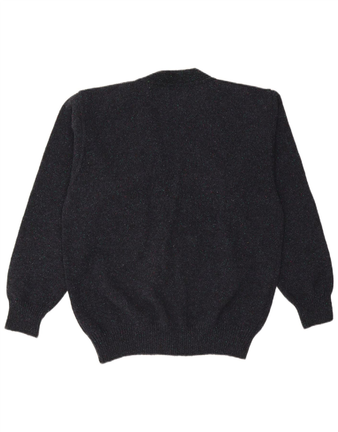 Vintage męski sweter kardigan IT 50 średni granatowy wełniany