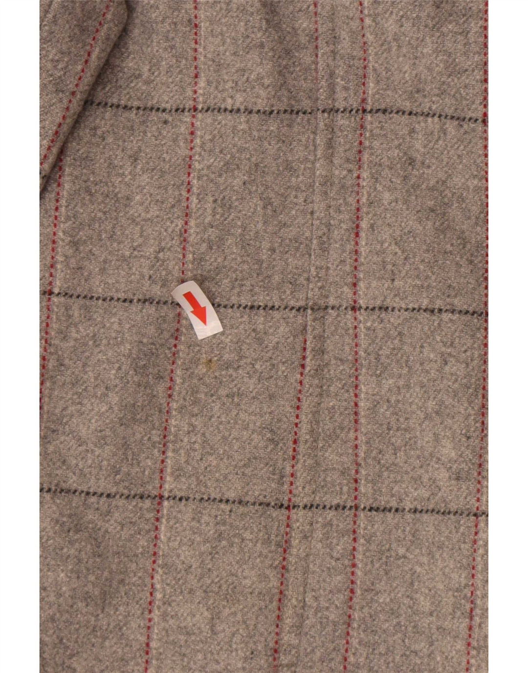 Marks & Spencer Damski płaszcz dwurzędowy UK 18 XL Szary w kratkę, nowa wełna