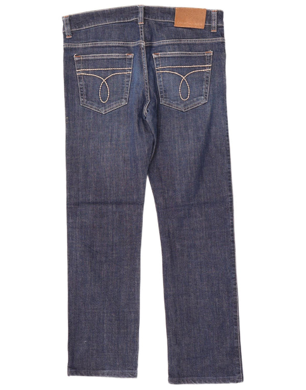Męskie jeansy Calvin Klein Straight W34 L30 Niebieskie