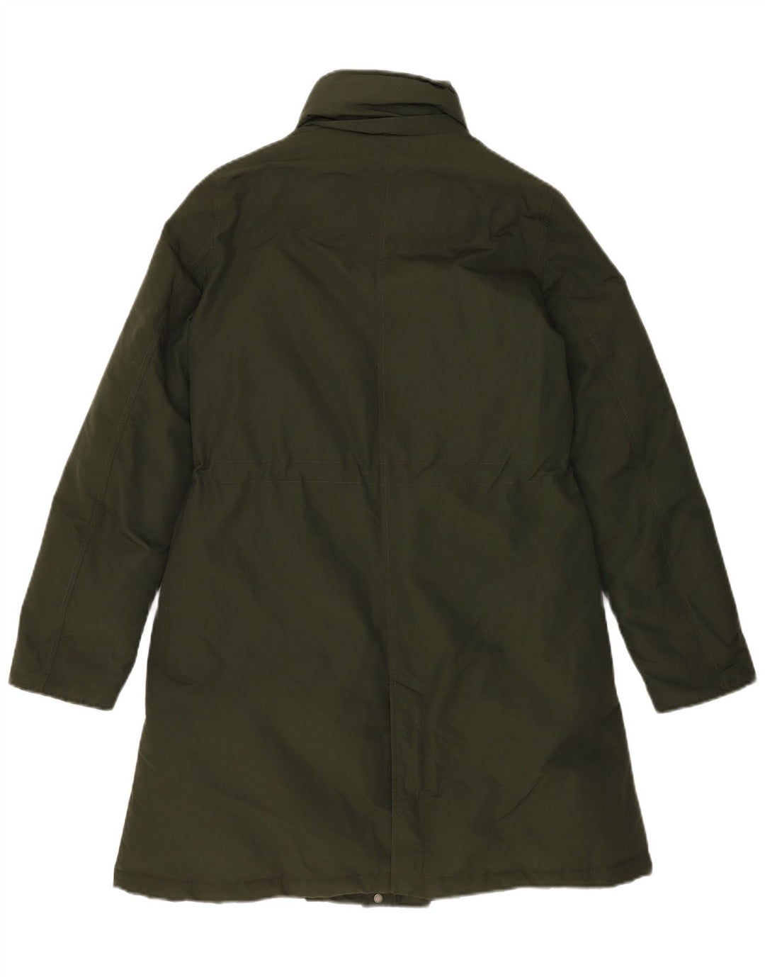 Damska, oversize'owa kurtka puchowa Woolrich UK 10, mała, bawełniana khaki