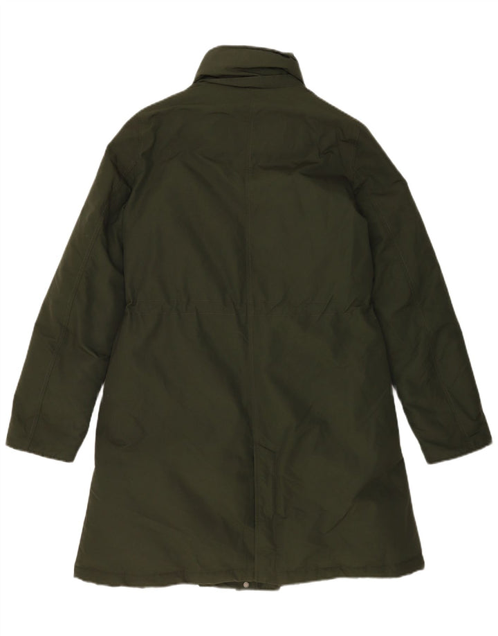 Damska, oversize'owa kurtka puchowa Woolrich UK 10, mała, bawełniana khaki