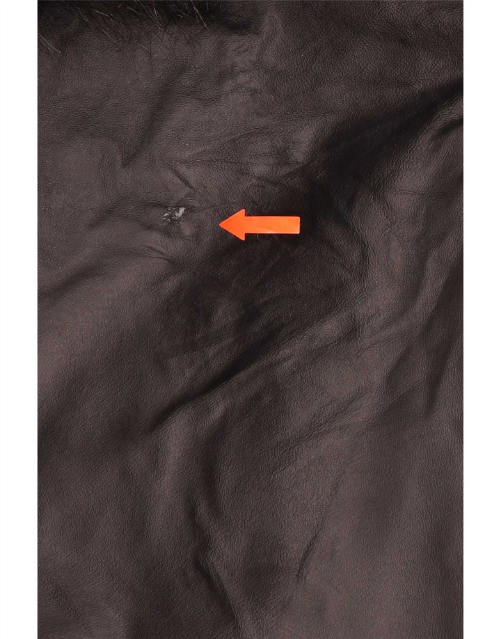 Damski płaszcz skórzany Wallis oversize UK 10, mały, czarny
