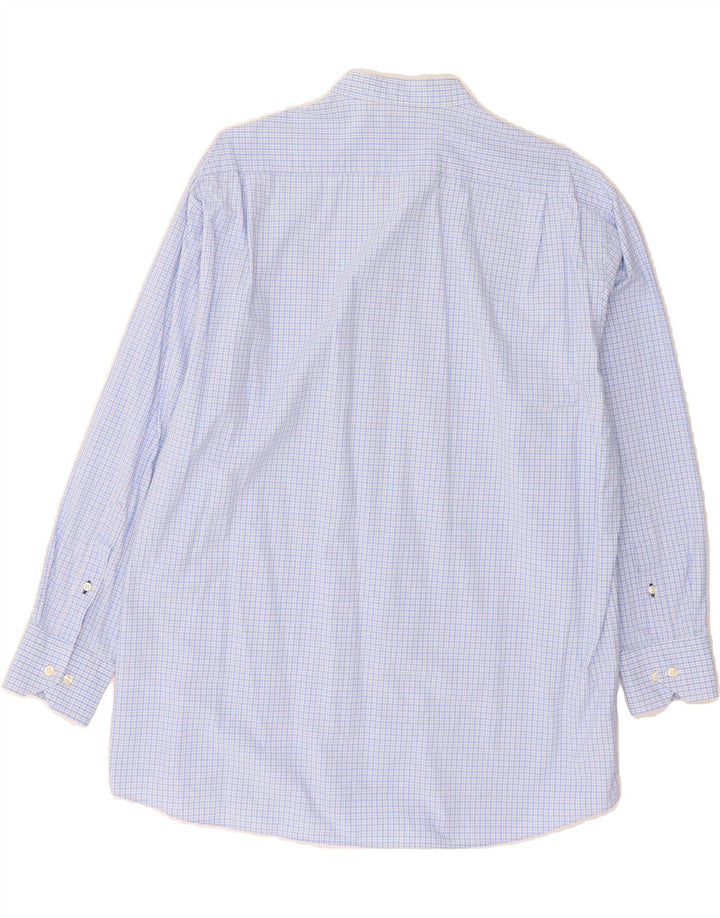 TOMMY HILFIGER Mens Regular Fit Shirt Size 16 1/2 Large Blue Check Cotton Vintage Tommy Hilfiger and Second-Hand Tommy Hilfiger from Messina Hembry 
