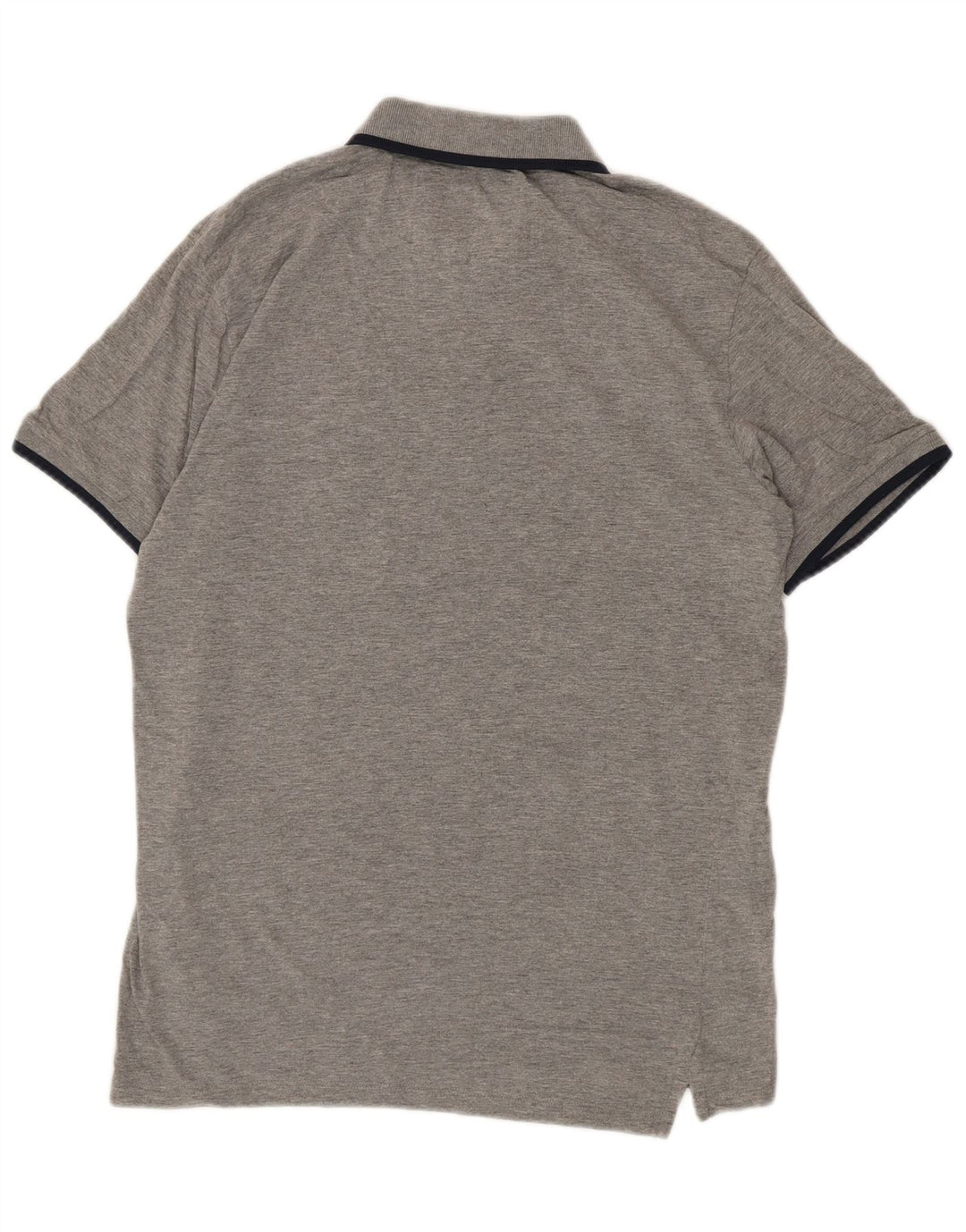 JACK & JONES Mens Core Polo Shirt Medium Grey Cotton