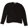 Marks & Spencer Damski sweter kardigan UK 16, duża, czarna wiskoza