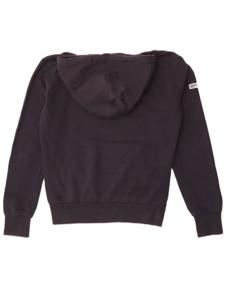 Męski sweter z kapturem Superdry, mały, granatowy, bawełniany