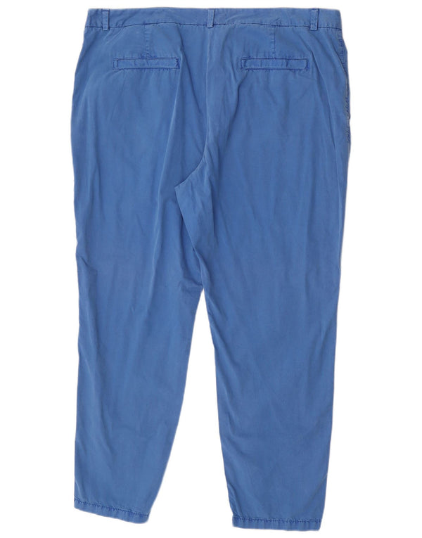 Marks & Spencer Damskie Zwężane Spodnie Chino UK 20 2XL W40 L29 Niebieskie Bawełniane